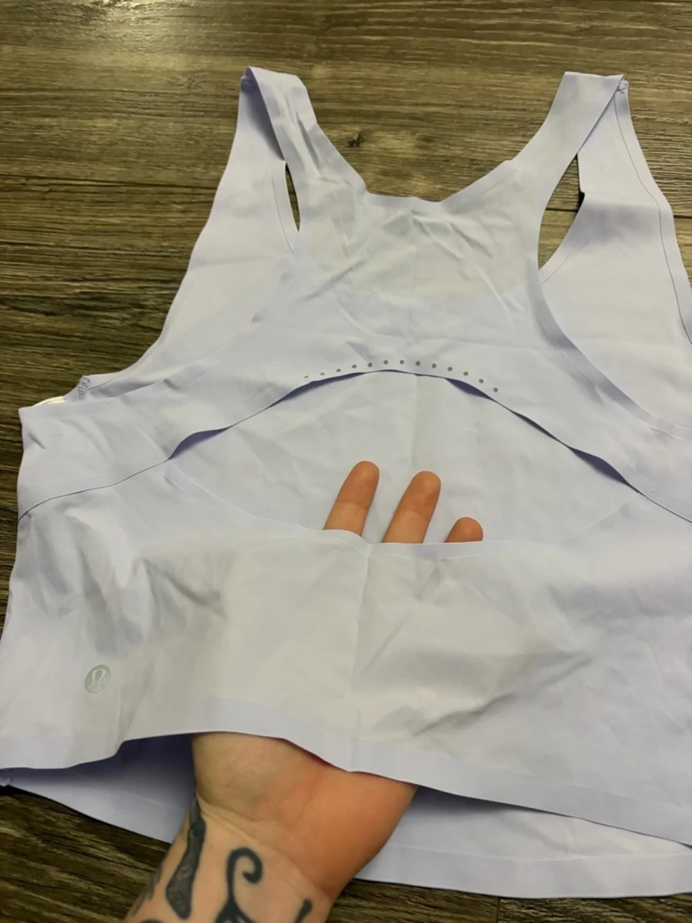 NWOT Lululemon Fast and Free Tank Top *Light (Serene Blue) Size L